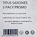 Titus Sardine in Oil 5 Pack (Vacuum Packed)