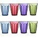 Rhapsody 12-ounce Plastic Tumblers | set of 8 in 4 Assorted Colors