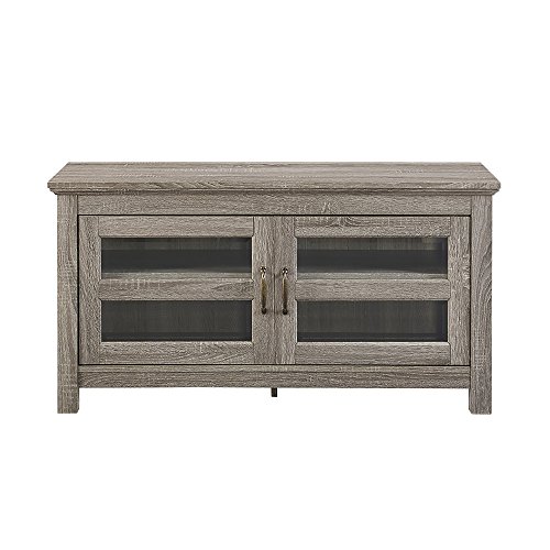 WE Furniture AZ44CFDAG 44" Wood TV Stand, Driftwood Driftwood 4 Us
