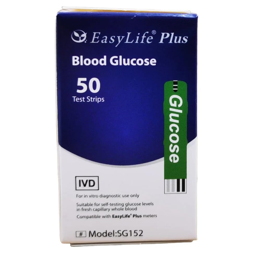 EasyLife Plus Blood Glucose Test Strips (1 x 50 Strips)