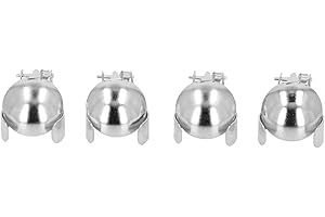 DIYDEG Automatic Candle Extinguisher, 4Pcs Fire Extinguishing Candle Snuffer, Wick Flame Extinguisher to Safely Extinguish Candle Flames, Candle Snuffers Accessory Tools for Candle Lovers (Silver)