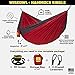 Wise Owl Outfitters Hammock for Camping Single & Double Hammocks Gear for The Outdoors Backpacking Survival or Travel - Portable Lightweight Parachute Nylon SO Red & Charcoal