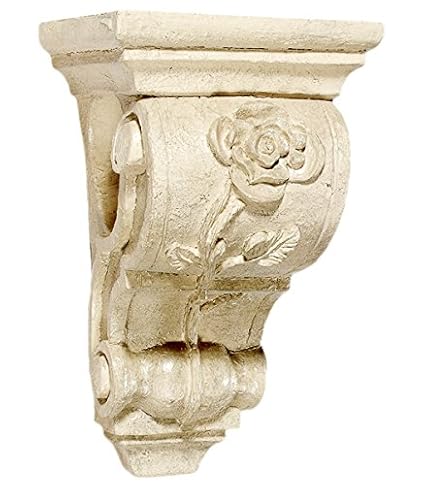 Set Of Two Decorative Resin Corbel Drapery Curtain Rod Holder