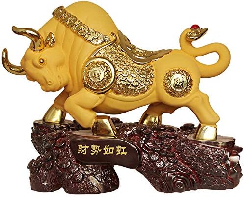 Amazon Com Statues Sculpture Resin Ornaments Taurus Decoration Household Decorations A 13 8inch Home Kitchen