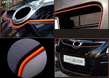 Amazon Present Web 車用 カーデコレート カラーモール オレンジ 外装 内装 ドレスアップ カー用品 ステッカー デカール 車 バイク