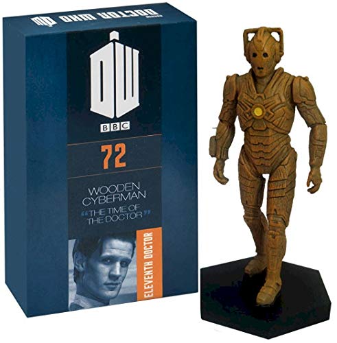 Official Licensed Merchandise Doctor Who Figurine Wooden Cyberman Hand Painted 1:21 Scale Collector Boxed Model Figure #72