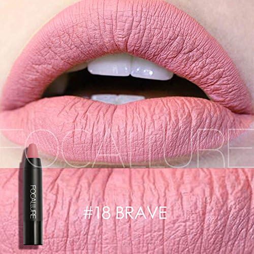 Focallure Matte Lipstick Metallic Sparkly Lipgloss Womens Makeup Stay On Glossier Lip Gloss Long Lasting Colorstay Solid Waterproof Lip Stick