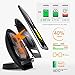 Fast Wireless Charger, Wireless Charger with Cooling Fan Stand Pad Mat Wireless Charger for iPhone X 8 Plus Samsung Galaxy S8 Plus S7 S6 Edge Plus Note 8 5 Nexus 5/6/7