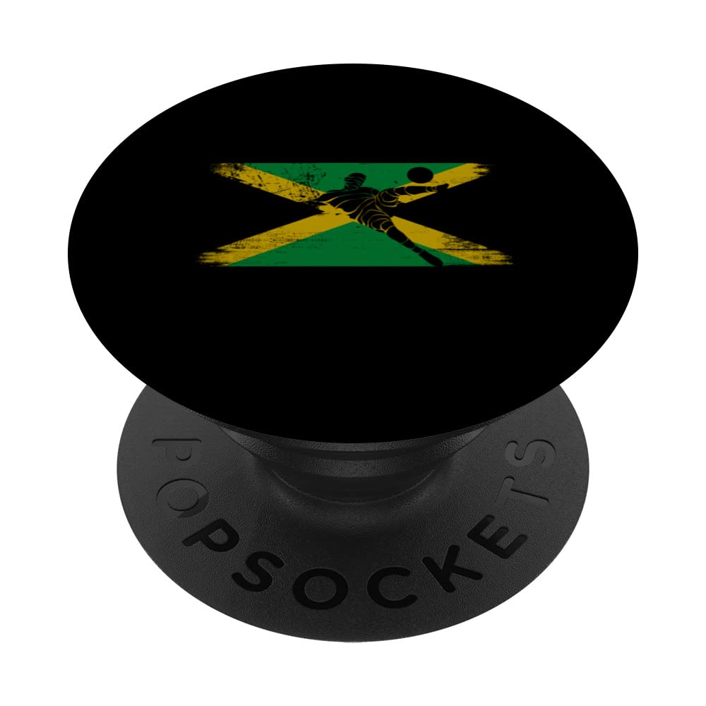 Jamaica Soccer Jamaican Football Jamaica Futbol PopSockets Swappable PopGrip