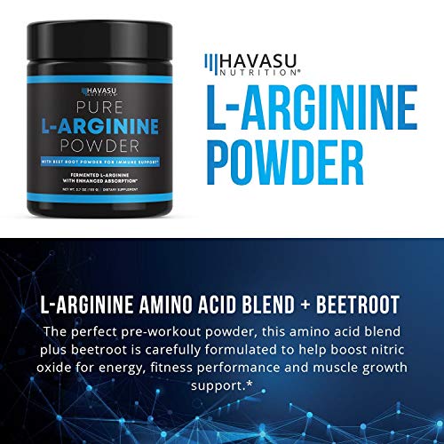 Havasu Nutrition Extra Strength LArginine Pre Workout Powder; 1200 mg