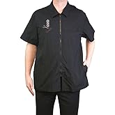 CHARLENE® Classic Barber Jacket with Collar and Barber Pole Logo