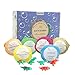 6 Pack Bath Bombs for Kids, Appolis Gift Set with Surprise Dinosaur Toys, Organic and Natural Bath Bomb Kit, Lush Fizzy Spa to Moisturize Dry Skin, XL 6 X 4.0 oz