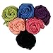 BMC Womens Fancy Crinkle Shawl Scarf Fashion Cotton Scarves Mixed Solid Color Lot-Set 1