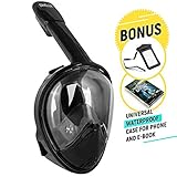 DIVELUX Snorkel Mask - Original Full Face Snorkeling and Diving Mask with 180° Panoramic Viewing - Longer Ventilation Pipe, Watertight, Anti Fog & Anti Leak Technology, for Adults & Kids