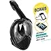 DIVELUX Snorkel Mask - Original Full Face Snorkeling and Diving Mask with 180° Panoramic Viewing - Longer Ventilation Pipe, Watertight, Anti Fog & Anti Leak Technology, for Adults & Kids