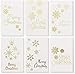 BEST PAPER GREETINGS Cards with Envelopes - 4 x 6 In, 48 Pack, White & Gold Foil Snowflake Design - Blank Inside Snowflake Note Cards