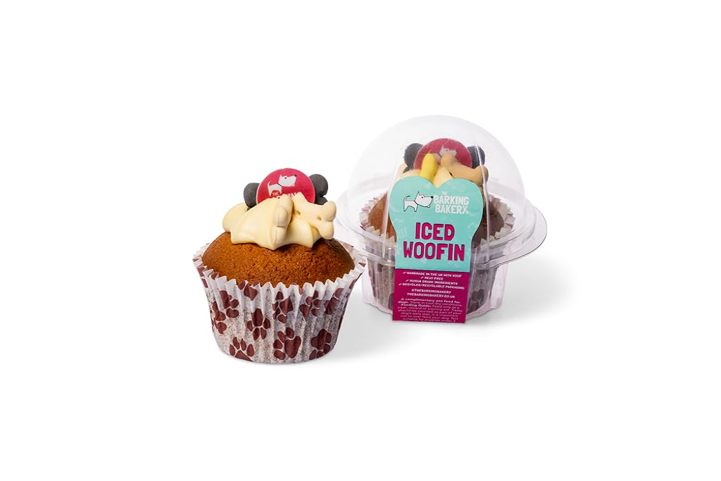 DOG BIRTHDAY CAKE Dog Food | Dog Biscuits Dog Treats Puppy Treats. Dog Training Treats Puppy Training Treats. Bakery Fresh Dog Treat. Vanilla Woofin With Frosting Dog Birthday Present (Vanilla)