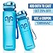 Embrava Best Sports Water Bottle - 17oz Small - Eco Friendly & BPA-Free Plastic - For Running, Gym, Yoga, Outdoors and Hiking - Fast Water Flow, Flip Top, Opens With 1-Click - Leak-proof Lid