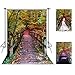 FUERMOR Forest Wood Bridge Photo Backdrop 5x7ft Beautiful Scenery Background Video Events Photography Props FANGFU035 primary