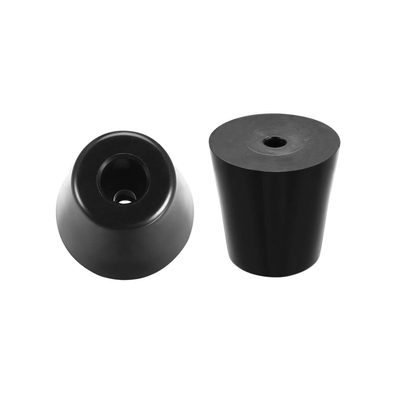 TOP-VIGOR 12Pcs Round Rubber Feet, D40mm x 28mm x H40mm Rubber Bumper Feet Pads, Non Slip Furniture Pads Cutting Board Rubber Feet Floor Protector for Cabinet Desk Tables