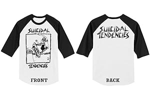 Suicidal Tendencies Official Baseball Jersey 3/4 Lance Skater - Raglan Softball
