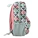 Girl's 6 in 1 Backpack Set With Lunch Bag, Pencil Case, Bottle, Keychain, Clip (Hearts)