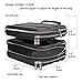 Electronics Organizer Travel Cable Cord Bag Accessories Gadget Gear Storage EVA Hard Cases for 10.5 Inch Tablet Large (EVA Black)
