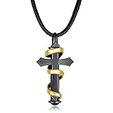 Zaruiqun Black Cross Ashes Necklace 925 Sterling Silver Cross Cremation Pendant Ashes Jewelry Gifts for Men Women
