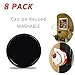 Premium Fixate Cell Pads by GES NET , 8PACK Sticky Anti-Slip GEL Pads - Holds Cell Phones, Sunglasses, Coins, Speakers. Glass, Mirrors, Whiteboards, Kitchen Cabinets or Tile, Car GPS and many more