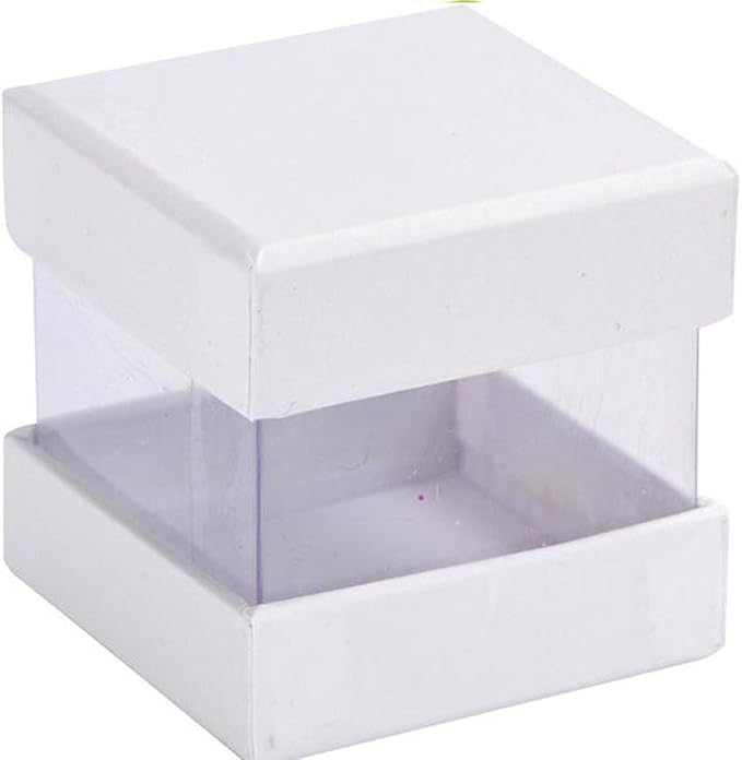 LE GEMME Venezia N.30 Gastgeschenk-Schachteln – Weiße Hausform Mit Kordel, 8x8x12 Cm