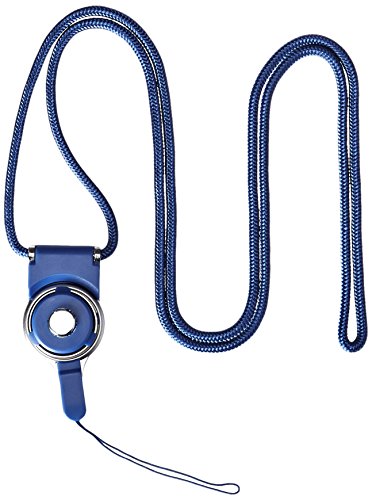 Reiko STRAP-LCNV Fashionable Universal Neck Strap Lanyard for Mobile Phones- 1 Pack - Retail Packaging - Navy