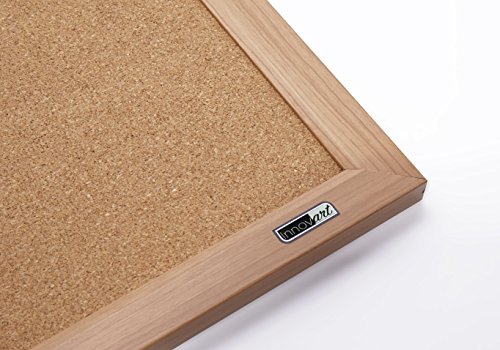 Innovart Bulletin Board, Cork Board,3 ' x 2',36 x 24, Oak Wood Finish Frame UNI008