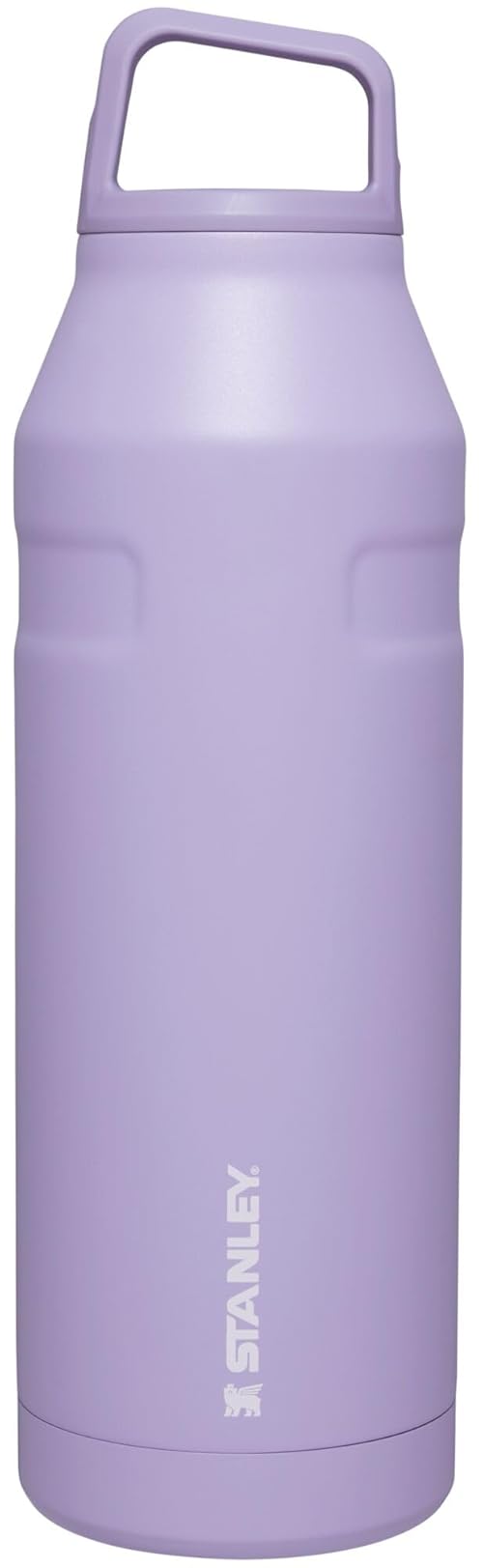Stanley IceFlow Cap and Carry Water Bottle 50 oz | Wide Mouth Twist Lid | Lightweight and Leakproof for Travel and Sports | Insulated Stainless Steel | BPA-Free | Lavender