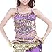 BellyLady Tribal Belly Dance Halter Banadge Bra Top with Pad-NavyBlue