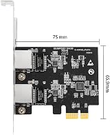 Gathukila Dual Gigabit Ethernet Controller Card RTL8111H Chipset PCIe 2 Port LAN view 2