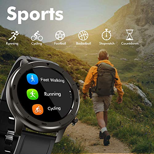 Smart Watch, Popglory Smartwatch HR, Touchscreen 1.3" Fitness Watch