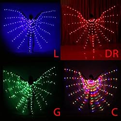 Ochine Belly Dance Wings LED Butterfly Angel Wings