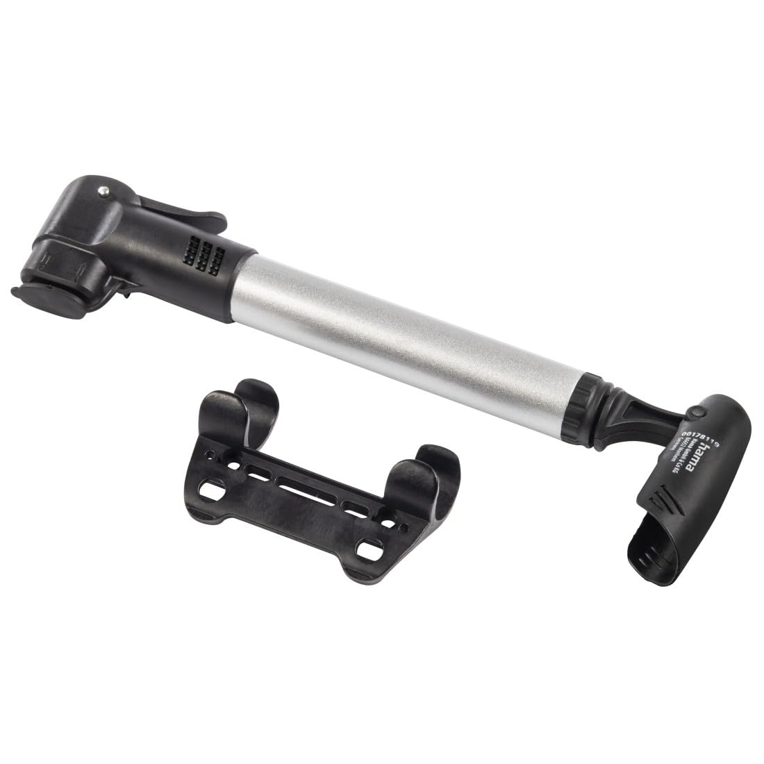 Hama Mini Air Pump (for Bike, 28 cm, 2 Pieces) Black/Silver