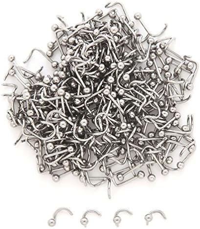 Stainless Steel Nose Screw - 18G with 2mm Ball