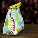 Clinique green circle cosmetic bag