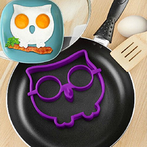 Vinmax Breakfast Silicone Owl Skull Fried Egg Mold Pancake Ring Shaper Cooking Tools Kitchen Gadgets Kid Gift