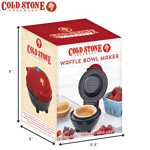 Cold Stone Creamery Waffle Maker, Mini Waffle Bowl Maker, Electric