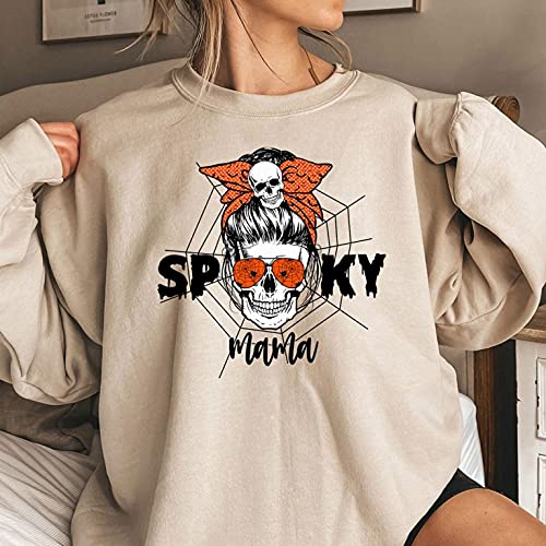 crewneck oversized halloween sweatshirt