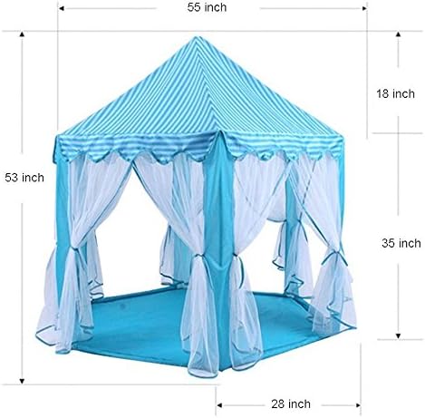 Princess Castle PLay Tent By Sid Trading fairy princess castle (Blue)