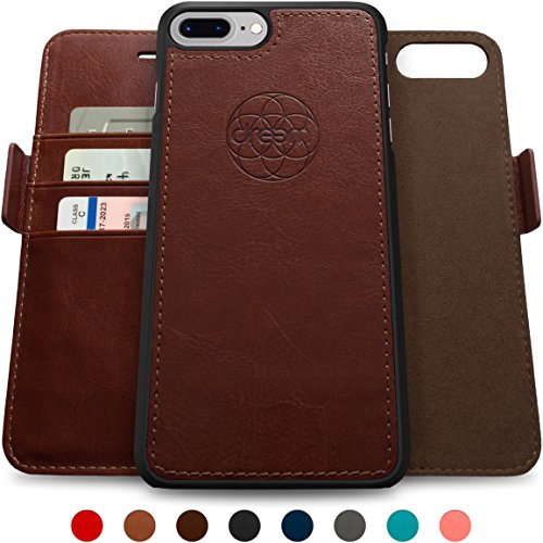 Dreem iphone 7 & 8 plus wallet case with detachable slimcase,…