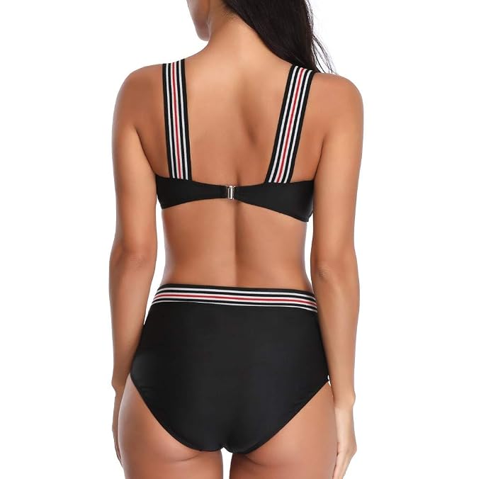 Appliances Hurrybuy Women Retro One Piece Backless Bather Swimsuit High Waisted Pin Up Swimwear