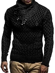 Leif Nelson Men’s Knitted Pullover | Long-Sleeved