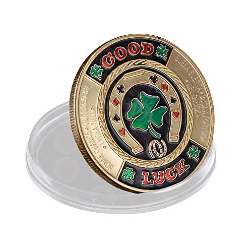 image for SW Poker Card-Guard Coin Collectibles Table Games Poker - Good Luck w/
