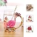 GXONE Mother's Day Gifts,Red Rose Tea Cup Coffee Mug, Ideal for Wife Wedding Anniversary Presents