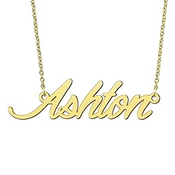 BYBWBL Ashton Name Pendant Necklace 18k Gold Plated